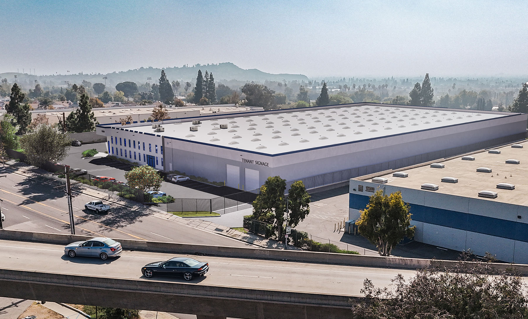 Foothill Point Freeway Signage Visibility Rendering